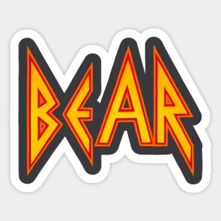 BEAR ROCK Sticker